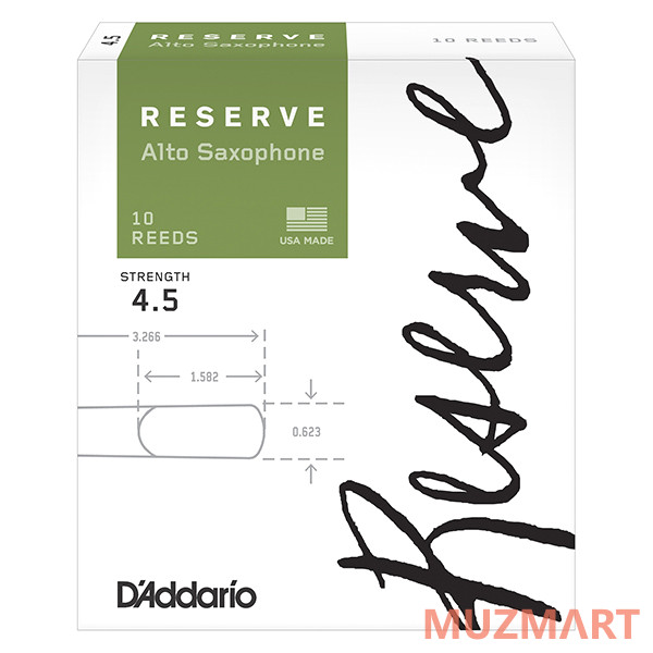 Rico DJR1045 Reserve Трости для саксофона альт, размер 4.5, 10шт