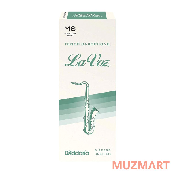 Rico RKC05MS La Voz Трости для саксофона тенор, средне-мягкие (Medium-Soft), 5шт
