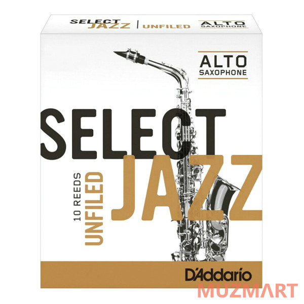 Rico RRS10ASX4S Select Jazz Unfiled Трости для саксофона альт, размер 4, мягкие (Soft), 10шт