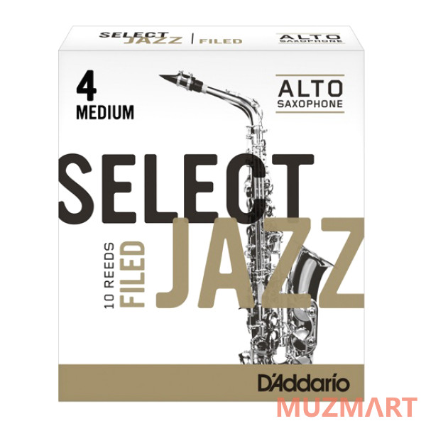 Rico RSF10ASX4M Select Jazz Filed Трости для саксофона альт, размер 4, средние (Medium), 10шт