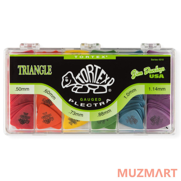 Dunlop 4310 Tortex Triangle Display Коробка с медиаторами