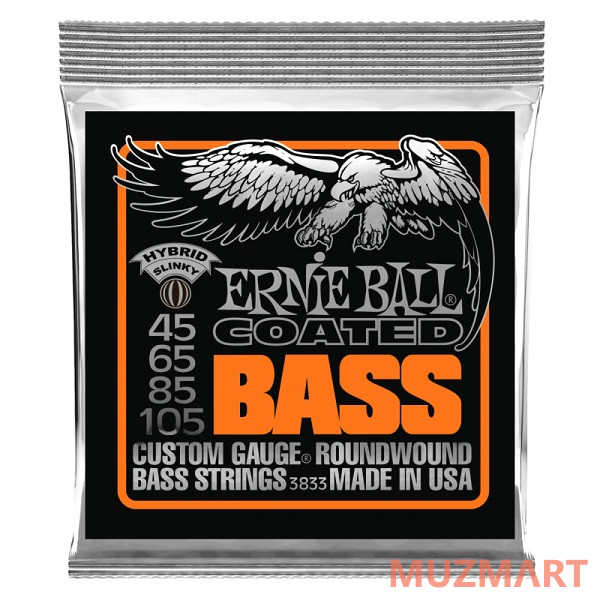 Ernie Ball P03833 Coated Hybrid Струны для бас-гитары