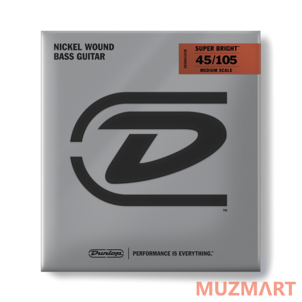 Dunlop DBSBN45105M Super Bright Комплект струн для бас-гитары