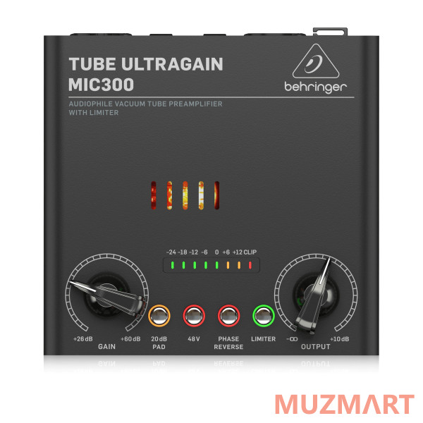 Behringer MIC300 Ламповый микрофонно-линейный предусилитель