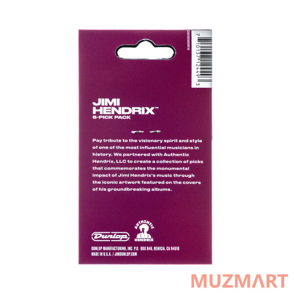 Dunlop JHR01M Jimi Hendrix Are You Experienced? Медиаторы 24шт,