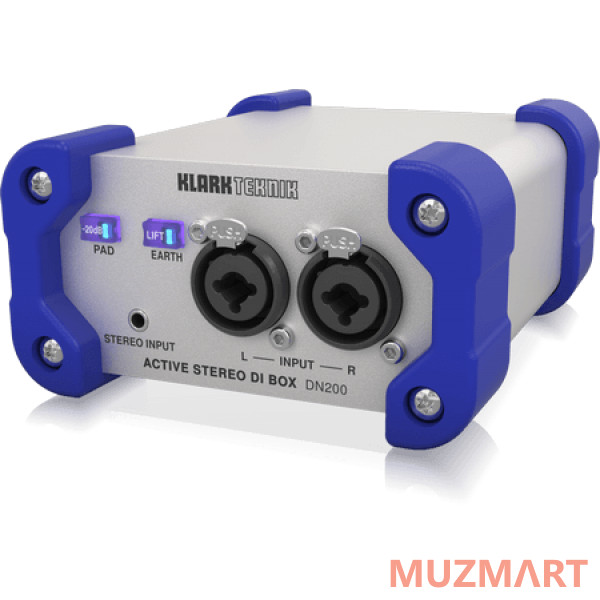 Klark Teknik DN200 V2 двухканальный активный Di-box с трансформаторной развязкой