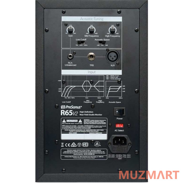 PreSonus R65 v2 активный студийный монитор (bi-amp)