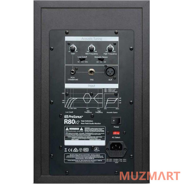 PreSonus R80 v2 активный студийный монитор (bi-amp)