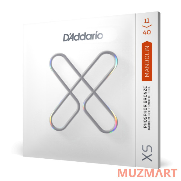 D'Addario XSM1140 XS Комплект струн для мандолины, фосфорная бронза, 11-40