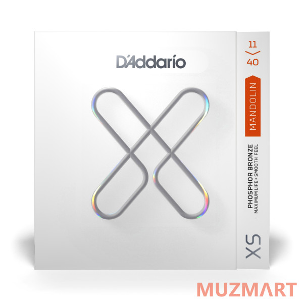 D'Addario XSM1140 XS Комплект струн для мандолины, фосфорная бронза, 11-40