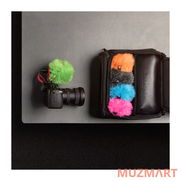 RODE WS9-G Зелёная меховая ветрозащита для микрофонов VideoMicro и VideoMic Me