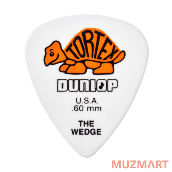 Dunlop 424R.60 Tortex Wedge Медиаторы 72шт, толщина 0.60мм
