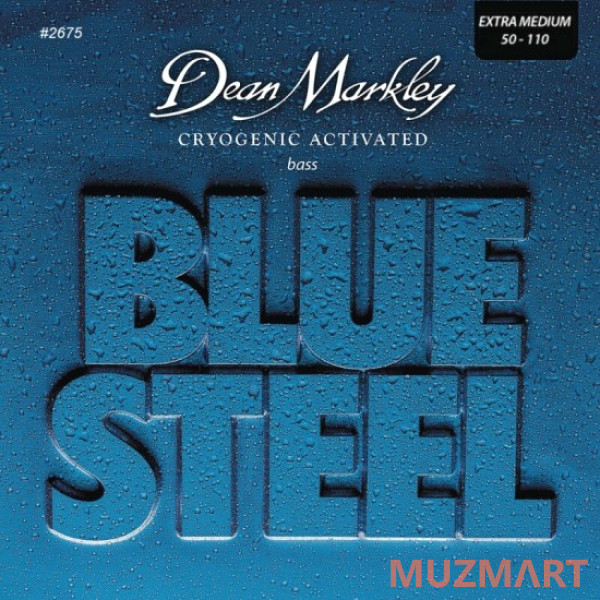 Dean Markley DM2675 Blue Steel Комплект струн для бас-гитары, сталь, 50-110