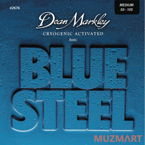 Dean Markley DM2676 Blue Steel Комплект струн для бас-гитары, сталь, 50-105