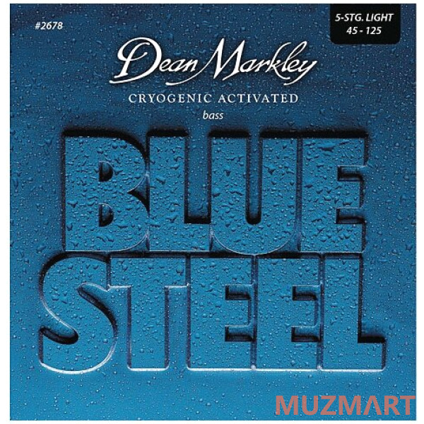 Dean Markley DM2678 Blue Steel Комплект струн для 5-струнной бас-гитары, сталь, 45-125