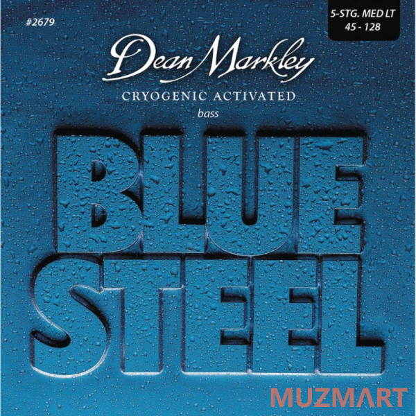 Dean Markley DM2679 Blue Steel Комплект струн для 5-струнной бас-гитары, сталь, 45-128