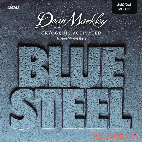 Dean Markley DM2676A Blue Steel NPS Комплект струн для бас-гитары, никелированные, 50-105