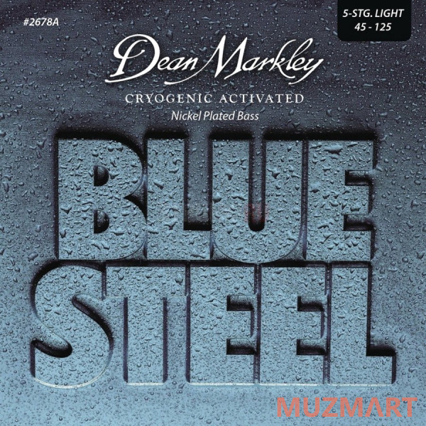 Dean Markley DM2678A Blue Steel NPS Комплект струн для 5-струнной бас-гитары, никелированные,45-125