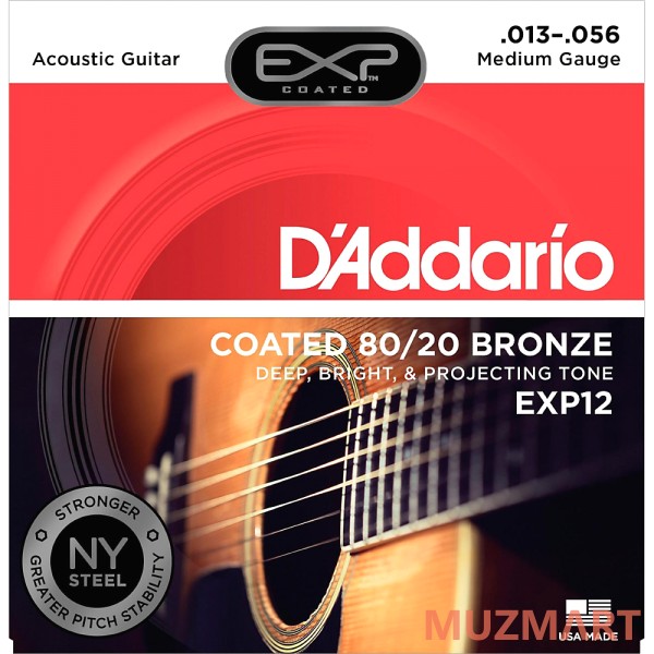 D'Addario EXP12 Струны для акустической гитары