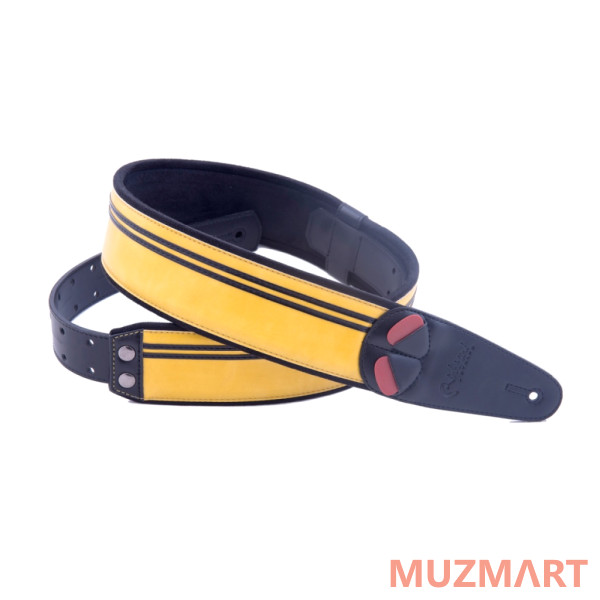 RightOn Straps 8401070110033 Mojo Race Yellow Ремень для гитары