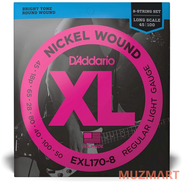 D'Addario EXL170-8 Струны для бас-гитары