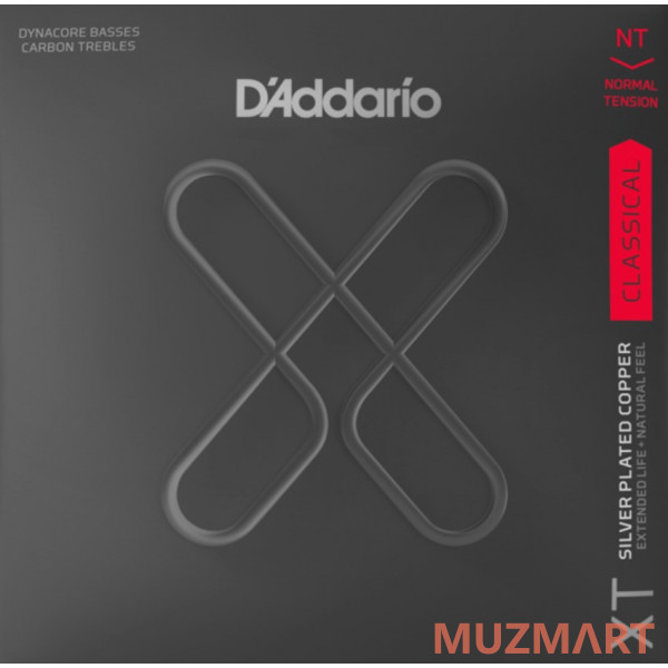 D'Addario XTC45FF XT Комплект струн для классической гитары, посеребренные, нормального натяжение, с покрытием