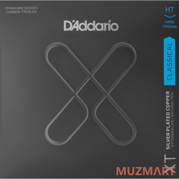 D'Addario XTC46FF XT Комплект струн для классической гитары, посеребренные