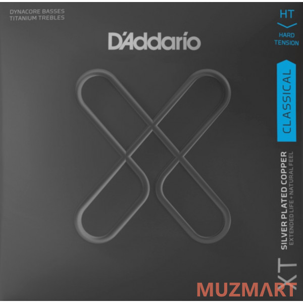 D'Addario XTC46TT XT Комплект струн для классической гитары, посеребренные, сильное натяжение, с покрытием
