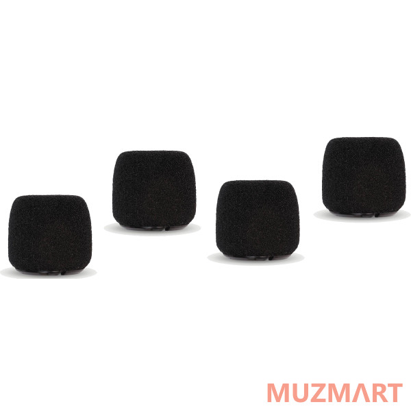 Shure ACVO4WS-B Ветрозащита с фиксатором, для микрофонов CVO, 4 шт.