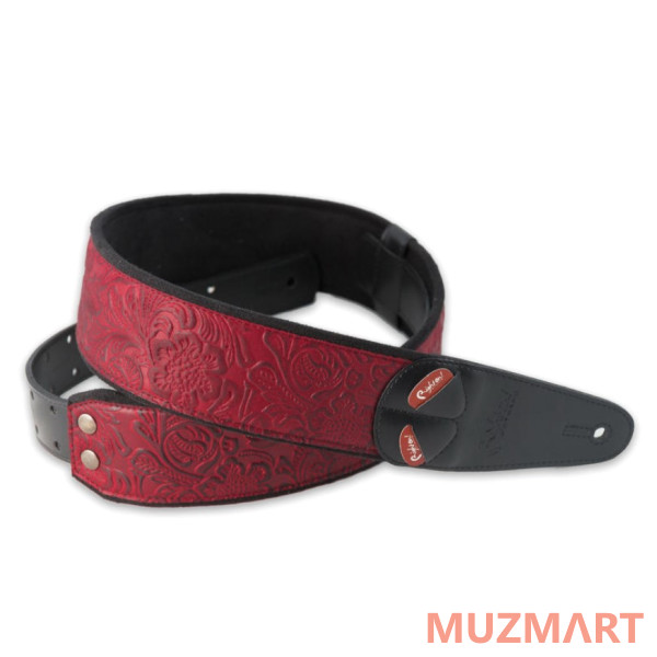 RightOn Straps 8401070130208 Steady Mojo Sandokan Red Ремень для гитары