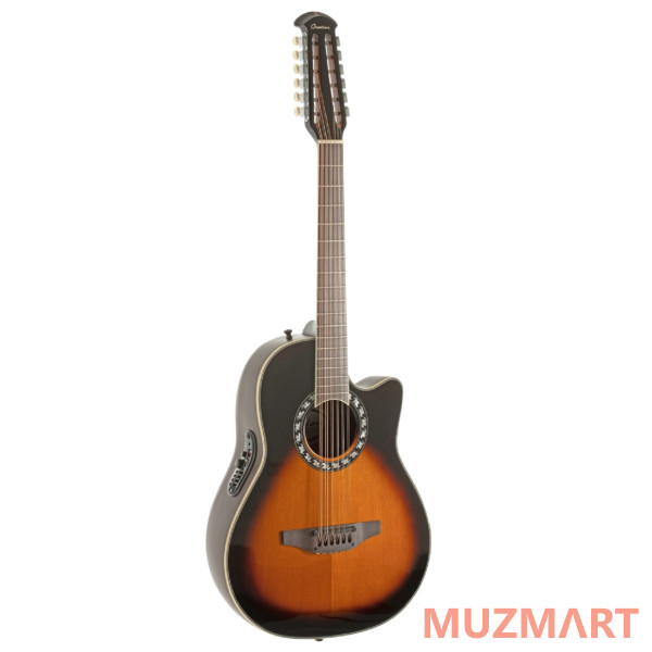 Ovation 2715LTD-VIP Europe Special Folklore Tobacco Sunburst 12-стр. гитара электроакустическая с кейсом