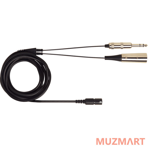 Shure BCASCA-XLR3QI Кабель для наушников с разъёмами BCASCA/XLR + 6.3 мм, 2,3 м.