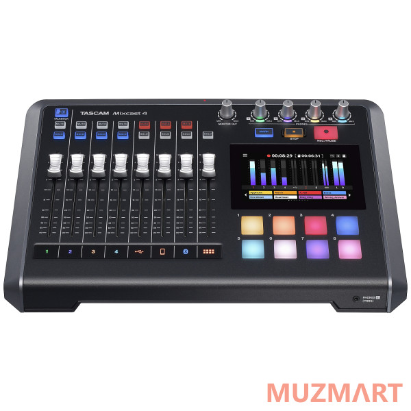 Tascam Mixcast 4 аудиоинтерфейсное устройство для интернет-вещания и Podcast с процессором эффектов