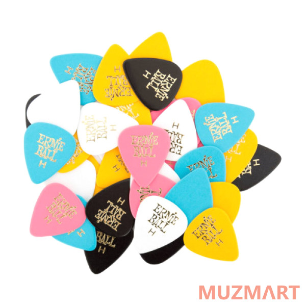 Ernie Ball 9128 медиаторы из целлюлозы, жесткие, 144 шт.