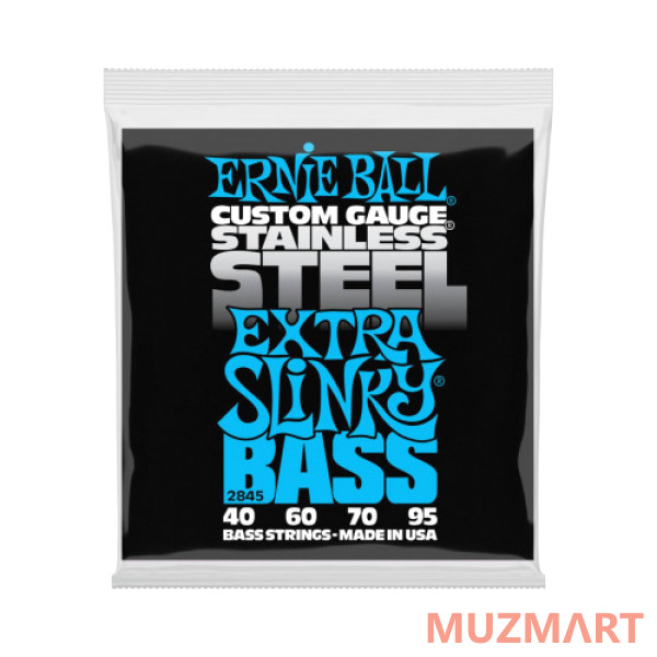 Ernie Ball P02845 Stainless Steel Extra Slinky Комплект струн для бас-гитары