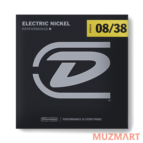Dunlop DEN0838 Electric Nickel Performance+ Струны для электрогитары