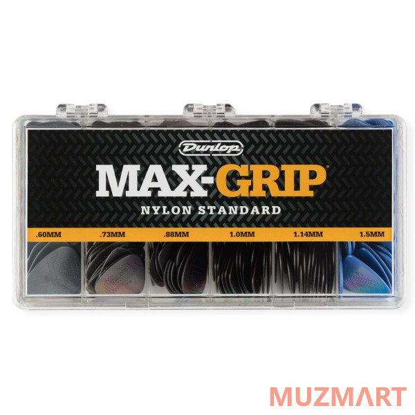 Dunlop 4491 Max-Grip Nylon Standard Display Коробка с медиаторами
