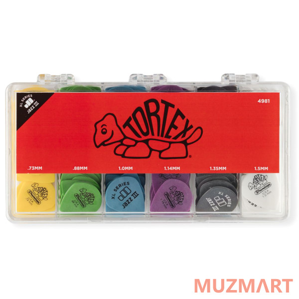 Dunlop 4981 Tortex Jazz III XL Display Коробка с медиаторами