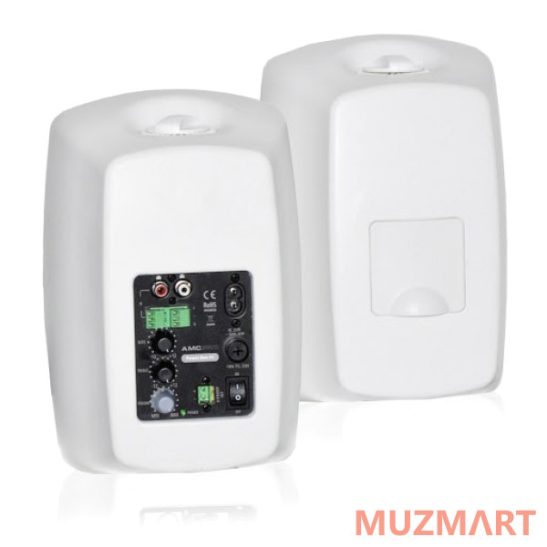АМС POWER BOX 51 (RAL 9016) (белый) Комплект из двух акустических систем с кронштейнами