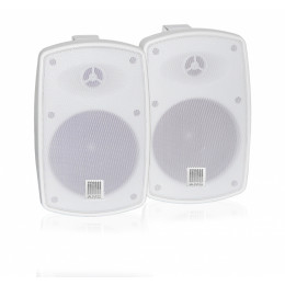 АМС POWER BOX 61 (RAL 9016) Комплект из двух акустических систем с кронштейнами