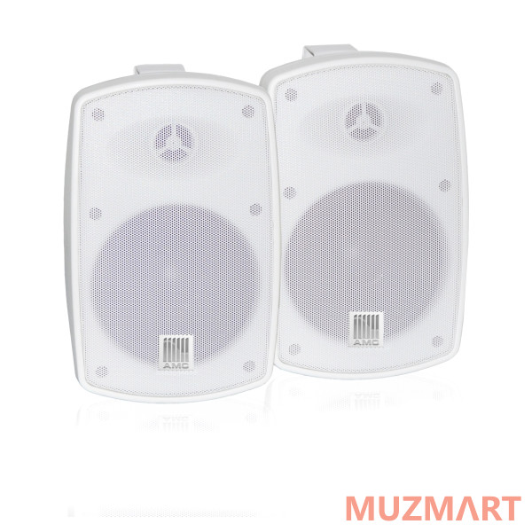 АМС POWER BOX 61 (RAL 9016) Комплект из двух акустических систем с кронштейнами