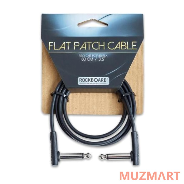 Rockboard RBO CAB PC F 80 BLK Кабель для коммутации гитарных эффектов