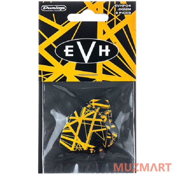 Dunlop EVHP04 Eddie Van Halen VH2 (Yellow) Набор медиаторов