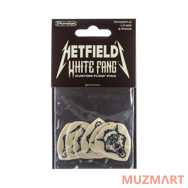 Dunlop PH122P100 White Fang Pick Tin Медиаторы