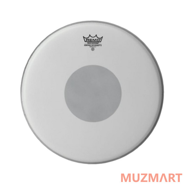 Remo CX-0114-10 Batter, Controlled Cound X, Coated, Black Dot Bottom, Пластик для малого барабана 14``