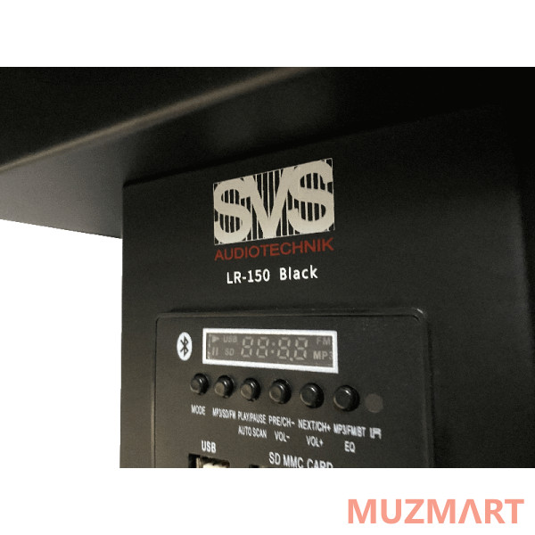 SVS Audiotechnik LR-150 Black Мобильная трибуна со встроенным усилителем и динамиком мощностью 100Вт