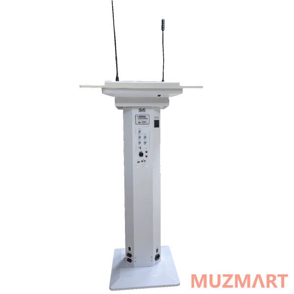 SVS Audiotechnik LR-150 White Мобильная трибуна со встроенным усилителем мощностью 100 Вт