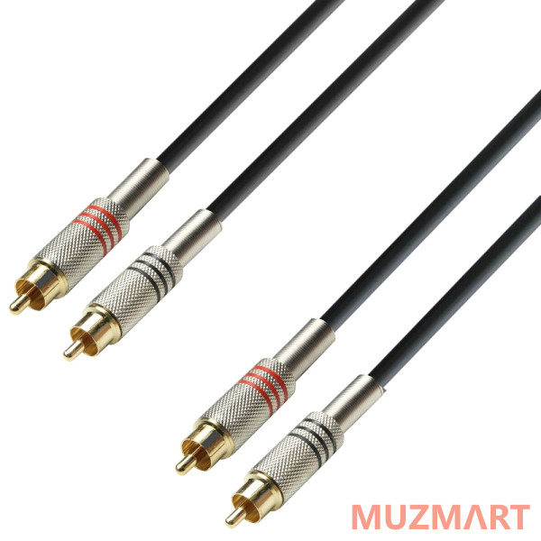 Adam Hall K3 TCC 0300 Аудиокабель 2 x RCA(M)-2 x RCA(M)