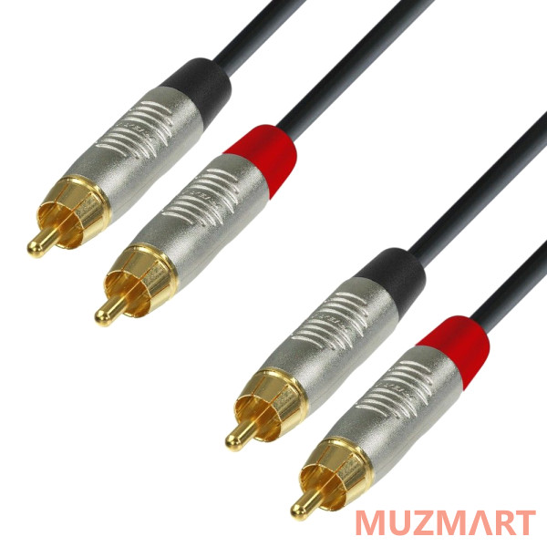 Adam Hall K4 TCC 0030 Аудиокабель 2 x RCA(M)-2 x RCA(M)