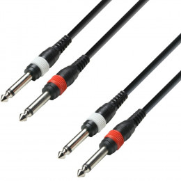 Adam Hall K3 TPP 0100 Аудиокабель 2 x 6,3 Jack mono